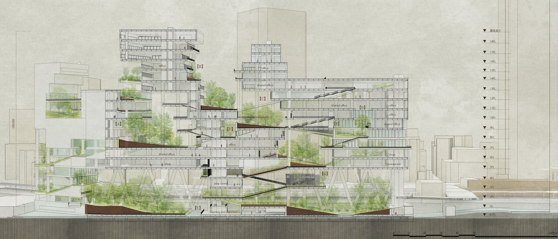 四次元緑化建築 -植生が生み出す植物と建築の新たな境界--1