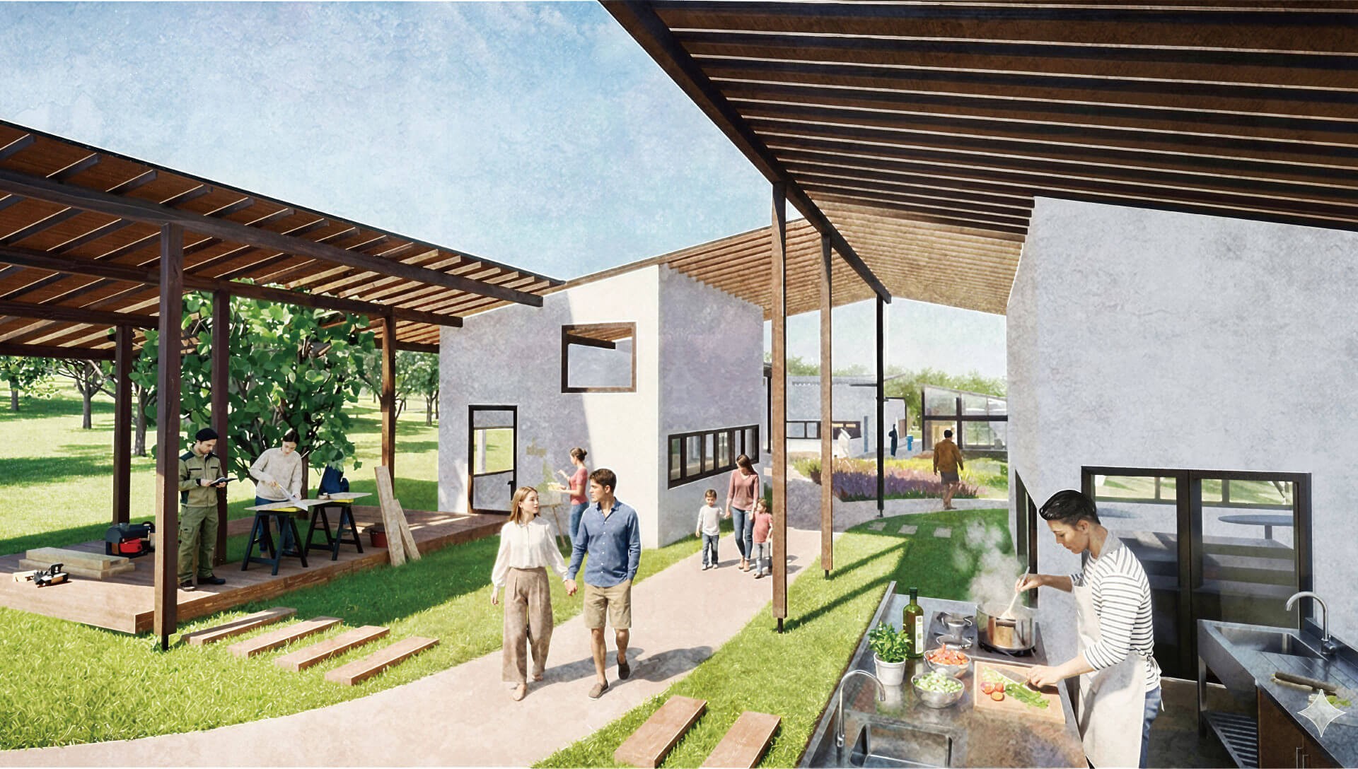 暮らしへと変わる場所 -多拠点居住者と地域住民をつなぐきっかけの場の提案--1